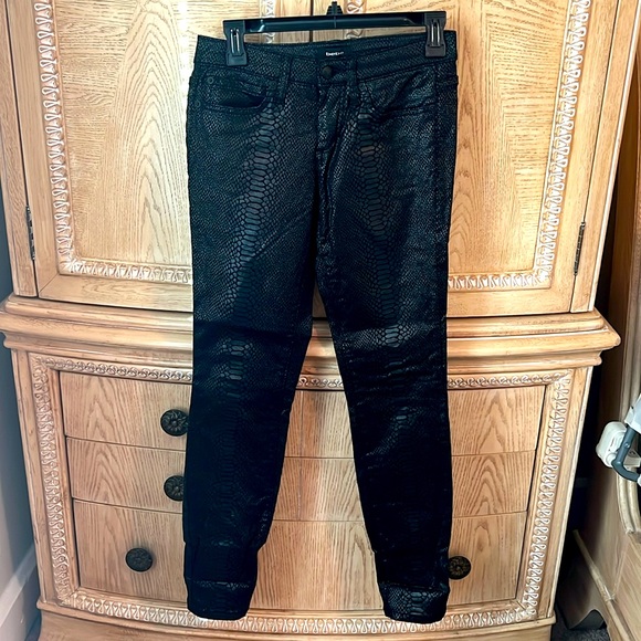 BEBE METALLIC SNAKE PRINT PANTS - NWOT - Picture 1 of 4